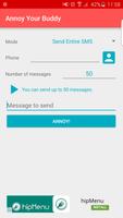 Annoy Your Buddy: SMS sender Affiche