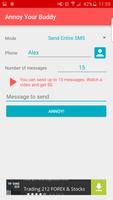 Annoy Your Buddy: SMS sender capture d'écran 1