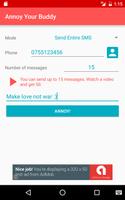 Annoy Your Buddy: SMS sender capture d'écran 2