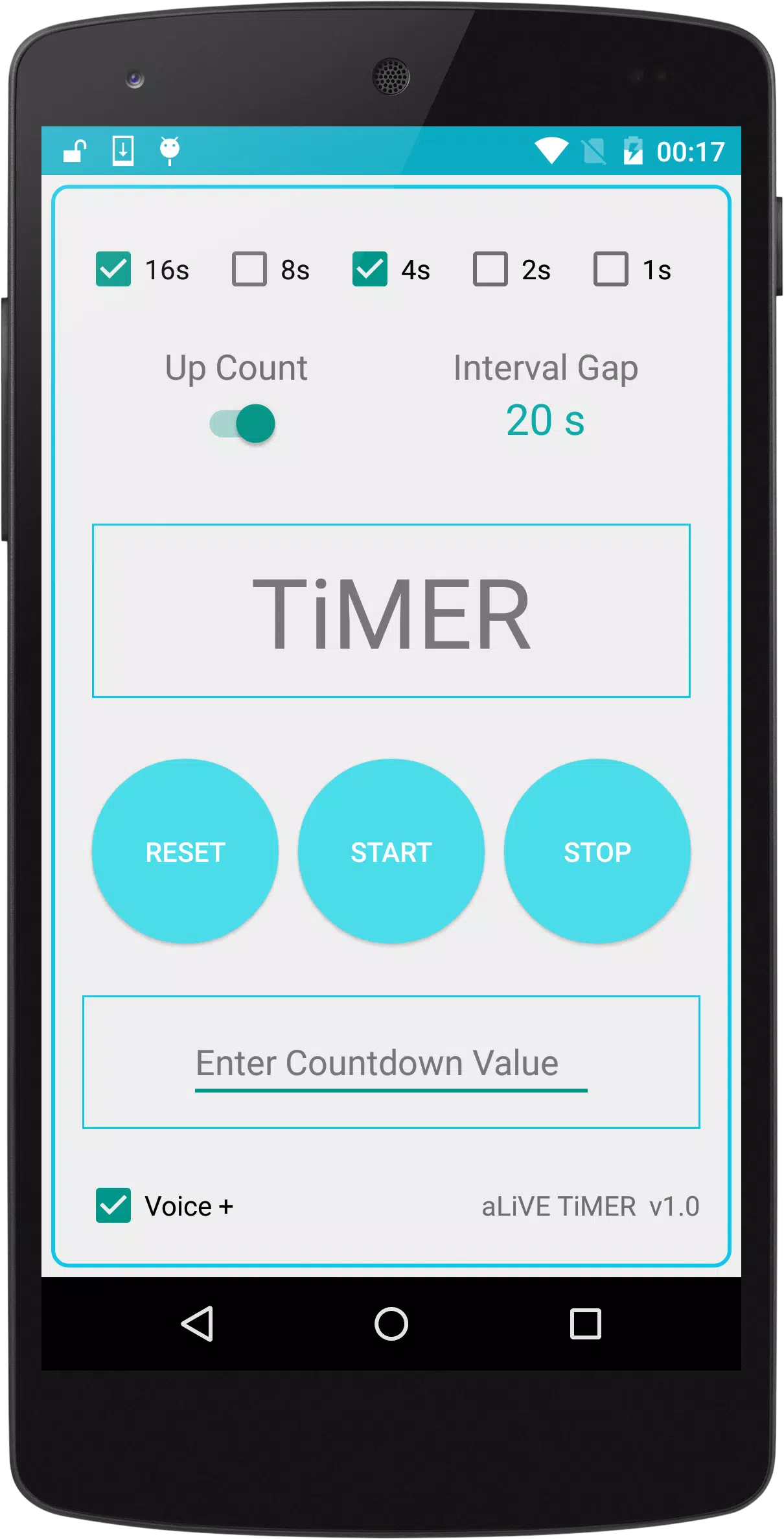 Voice Assisted Countdown Timer (Yoga/Gym) APK for Android Download