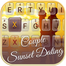 Couple Sunset Dating Theme&Emoji Keyboard APK