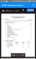 Download Previous years questions papers AFMC pdf screenshot 1