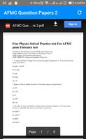 Download Previous years questions papers AFMC pdf screenshot 2