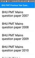 Question Paper exam preparation, BHU PMT Affiche