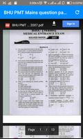 Question Paper exam preparation, BHU PMT capture d'écran 2