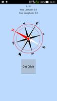 Qibla Compass Affiche