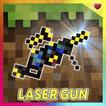 Laser gun mod for Minecraft