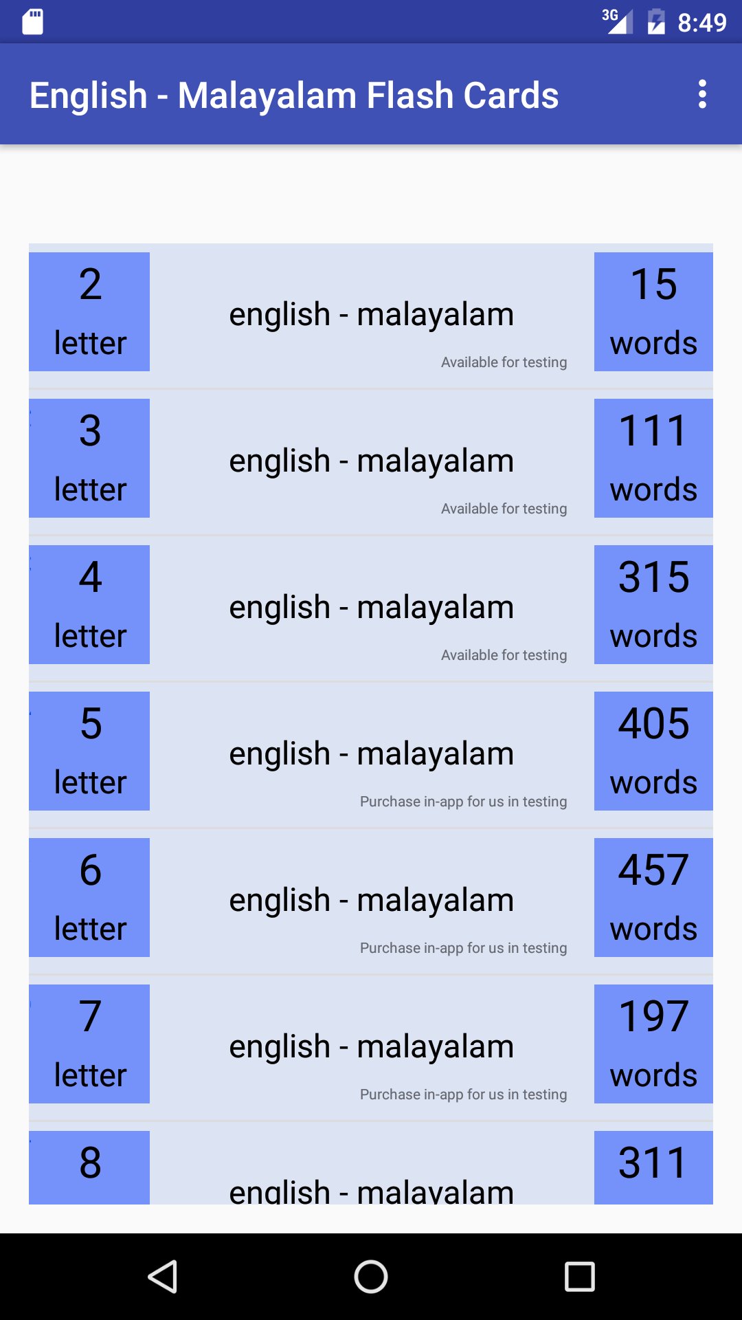 Eng Malayalam Flash Cards APK for Android Download