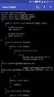 Java Codes تصوير الشاشة 1
