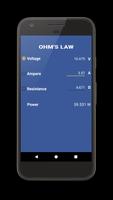 پوستر Ohm's Law - Electrical Calculator