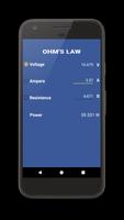 Ohm's Law - Electrical Calculator poster