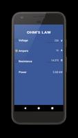 برنامه‌نما Ohm's Law - Electrical Calculator عکس از صفحه