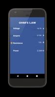 برنامه‌نما Ohm's Law - Electrical Calculator عکس از صفحه