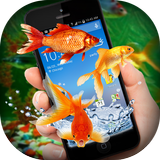 Fish on Screen Aquarium Joke -Golden Fish on Phone biểu tượng