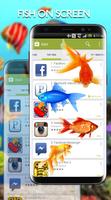 Fish on Screen Aquarium Joke -Golden Fish on Phone capture d'écran 3