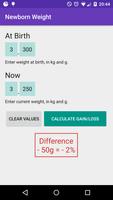 Newborn Baby Weight Loss / Wei स्क्रीनशॉट 1