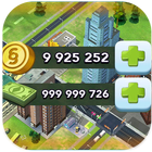 Simoleons and Simcash for SimCity BuildIt prank ikon