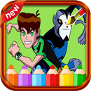 coloring ban 10 omniverse of ultimate alien APK