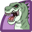 Dinosaur Color By Number - Dinosaur Pixel Art