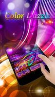 Color Dazzle Keyboard Theme poster