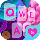 Color Flower Keyboard Theme for Girls-icoon