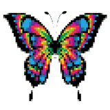 Butterfly Pixel Art - coloring by number 아이콘
