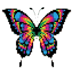 Butterfly Pixel Art - coloring by number APK