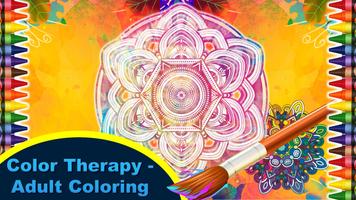 Color Therapy - Adults Book Affiche