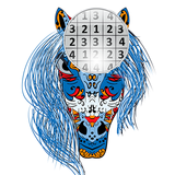 Mandala Color by Number Draw Book Page Pixel Art biểu tượng