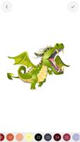 Dragons Color by Number , Adult Coloring Book 2018 Plakat
