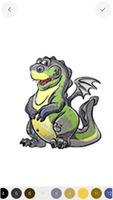 Dragons Color by Number , Adult Coloring Book 2018 Screenshot 2