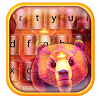 Colorful Bear Keyboard Theme icône