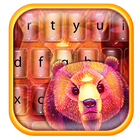 Colorful Bear Keyboard Theme icono