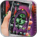 APK Colorful graffiti skull theme