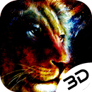 Colorful Lion Painting Art Live 3D Wallpaper APK