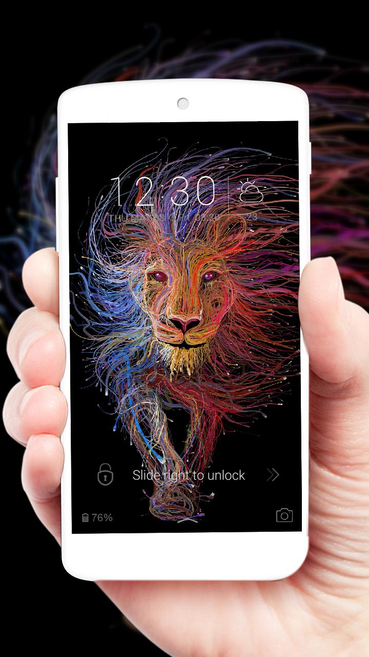 Android 用の カラフルな強力なライオンのテーマ Apk をダウンロード