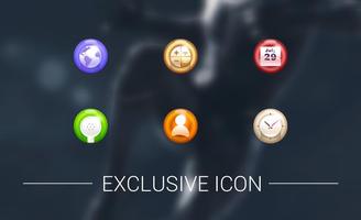 Round Crystal Jelly Texture Icon Pack capture d'écran 2