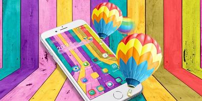 Rainbow Hot Air Balloon syot layar 3