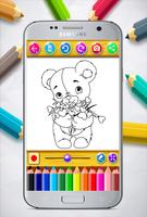 Little Teddy Bear Colouring Book screenshot 2