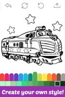 Coloring Apps for Chugging train Fans screenshot 1