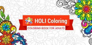 Holi Malbuch für Erwachsene