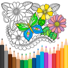 Livro de colorir para adultos ícone