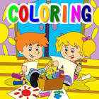 Children Coloring Book icône