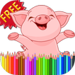 Coloring Book Piggy Pig