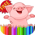 Coloring Book Piggy Pig icône