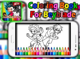 Poster Coloring Beyblade Burst