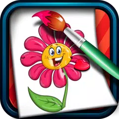 Coloring Game for Kids Flowers