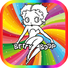 coloring book games for betty ( painting pages ) ícone