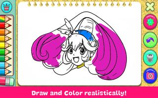 Glitterr Doki forces Coloring Book Affiche