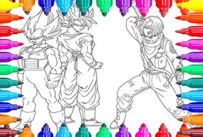 Coloriage DBS -( dragon ball supers )- 스크린샷 3